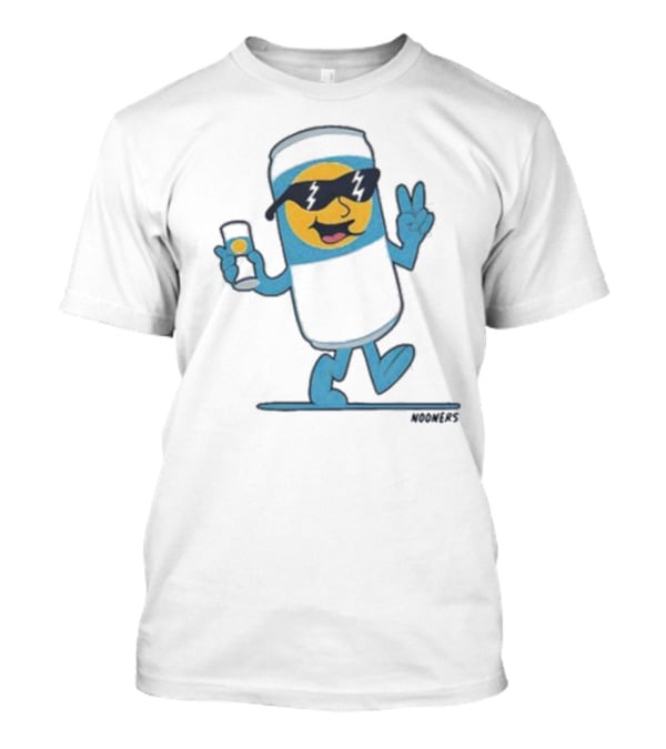 Nooners Cool Blue Drink Character Summer Vibes T-Shirt