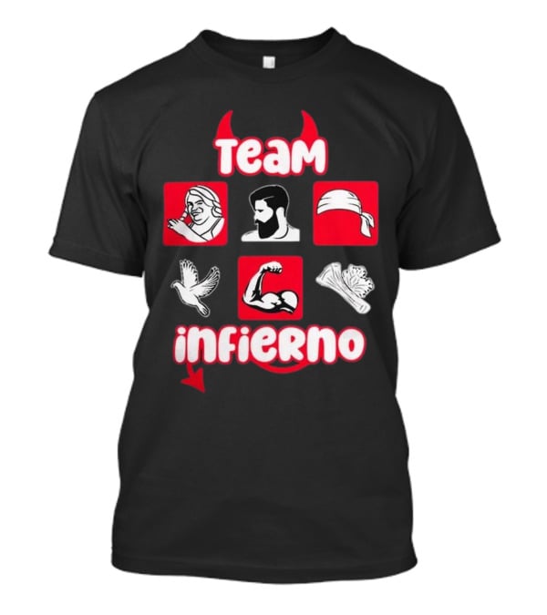Team Infierno Casa De Los Famosos Trend Icon Set T-Shirt