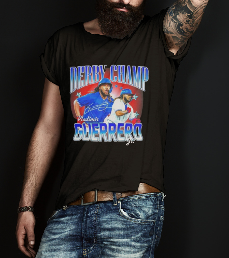 Derby Champ Vladimir Guerrero Jr. Home Run Signature T-Shirt
