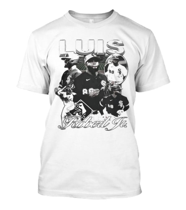 Luis Robert Jr. Chicago White Sox Baseball Multi-Image Collage T-Shirt