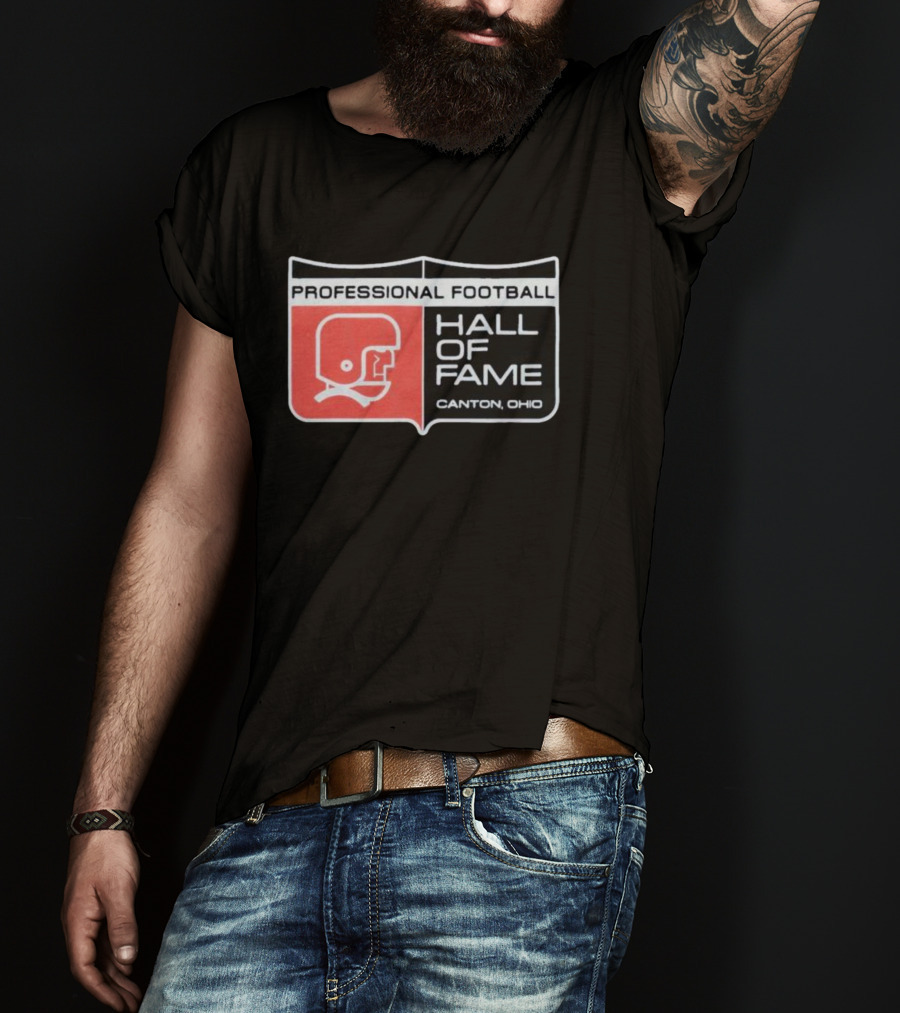 Professional Football Hall Of Fame Canton Ohio Vintage Helmet T-Shirt