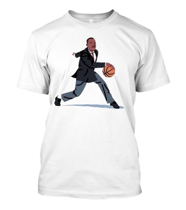 Balling Martin Dribbling In Suit With Basketball T-Shirt