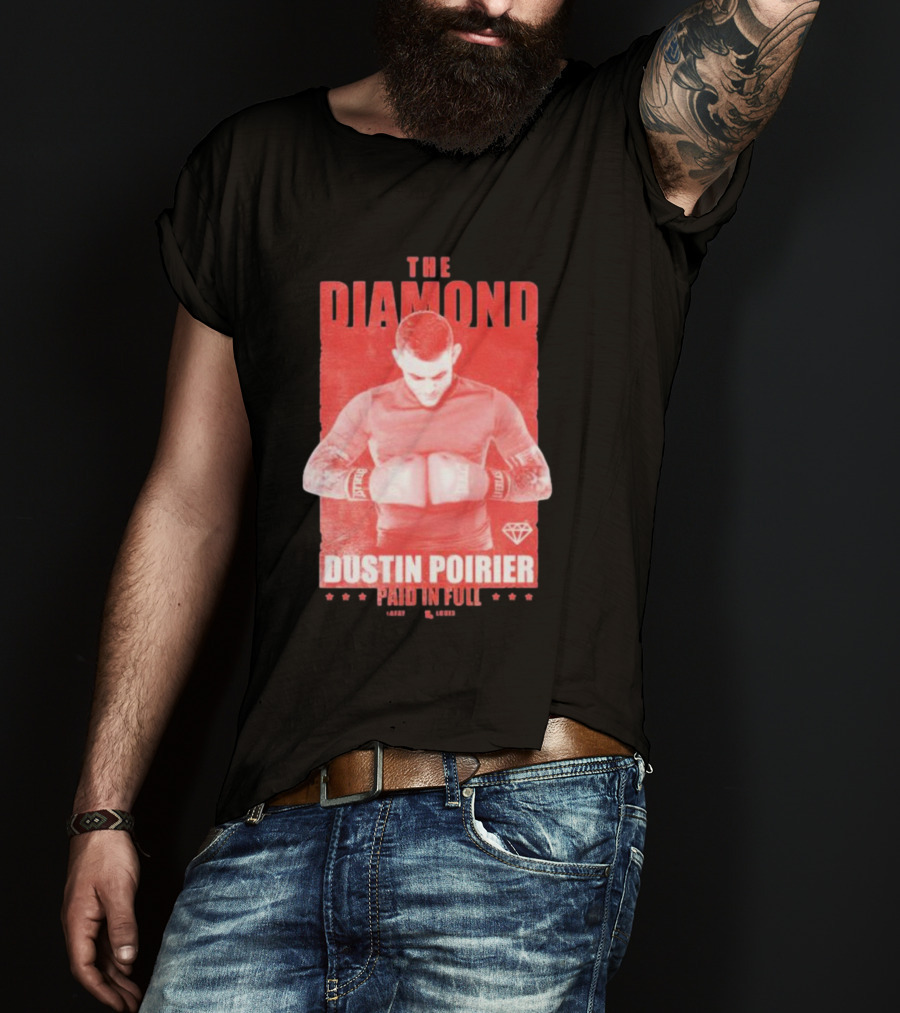 The Diamond Dustin Poirier Paid In Full Diamond Boxing T-Shirt