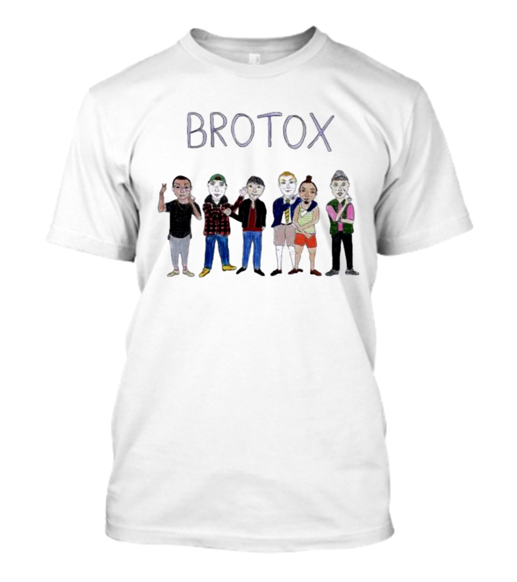 BROTOX Group Of Six Characters T-Shirt