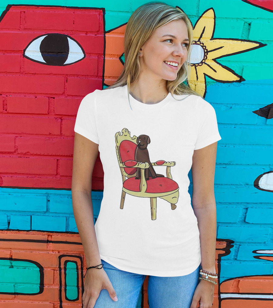 Win The Dog On A Royal Throne Chair T-Shirt