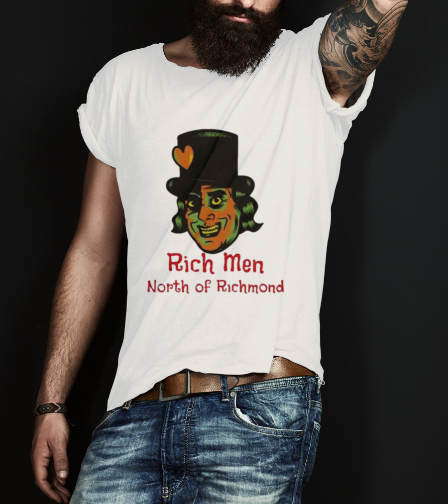 Rich Men North Of Richmond Damn Shame Top Hat Heart T-Shirt