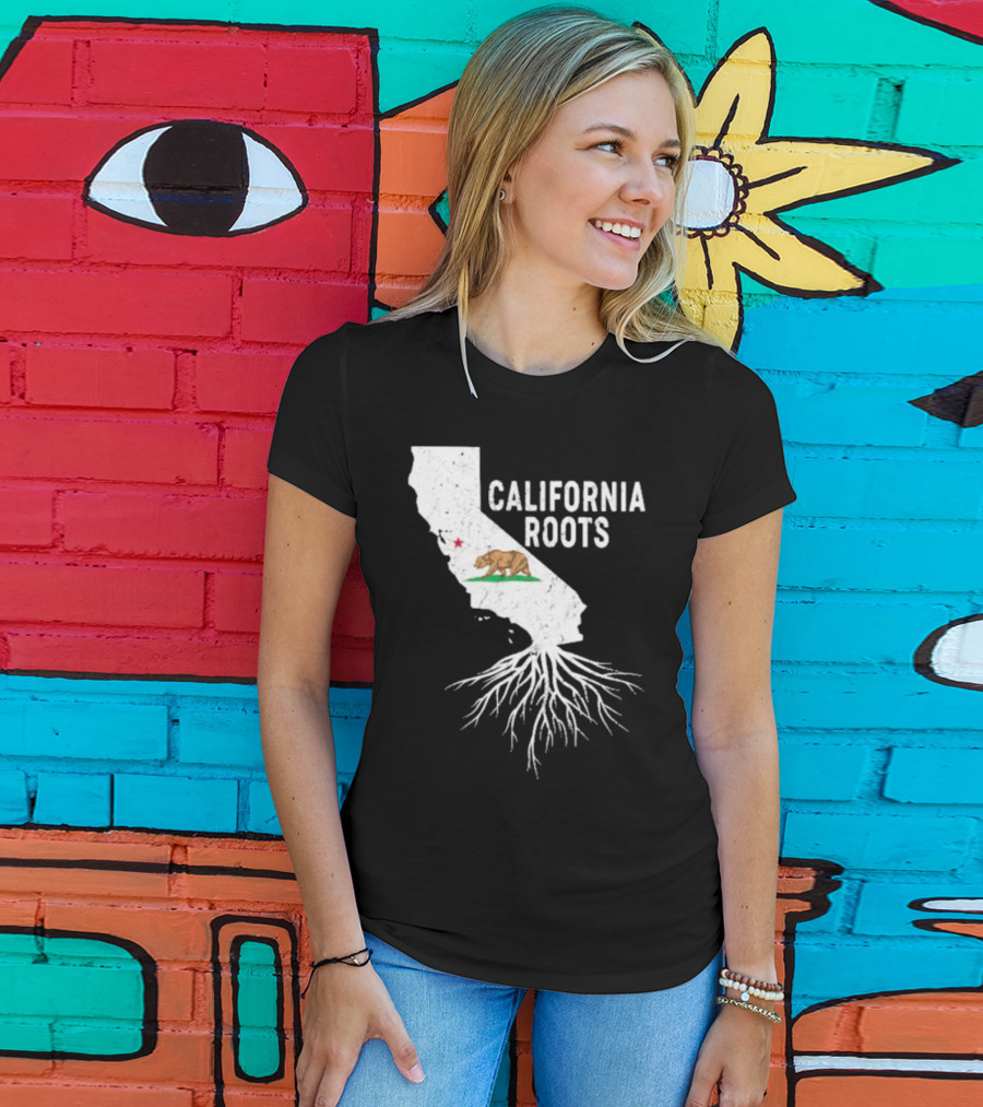 California Roots Bear And State T-Shirt