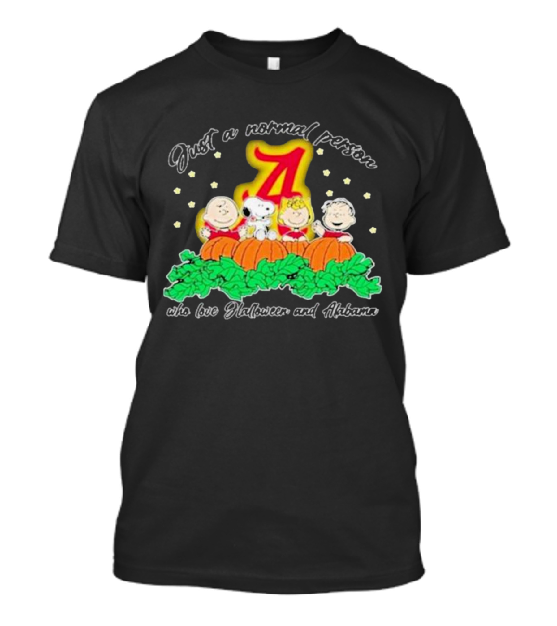 Just A Normal Person Who Loves Halloween And Alabama T-Shirt
