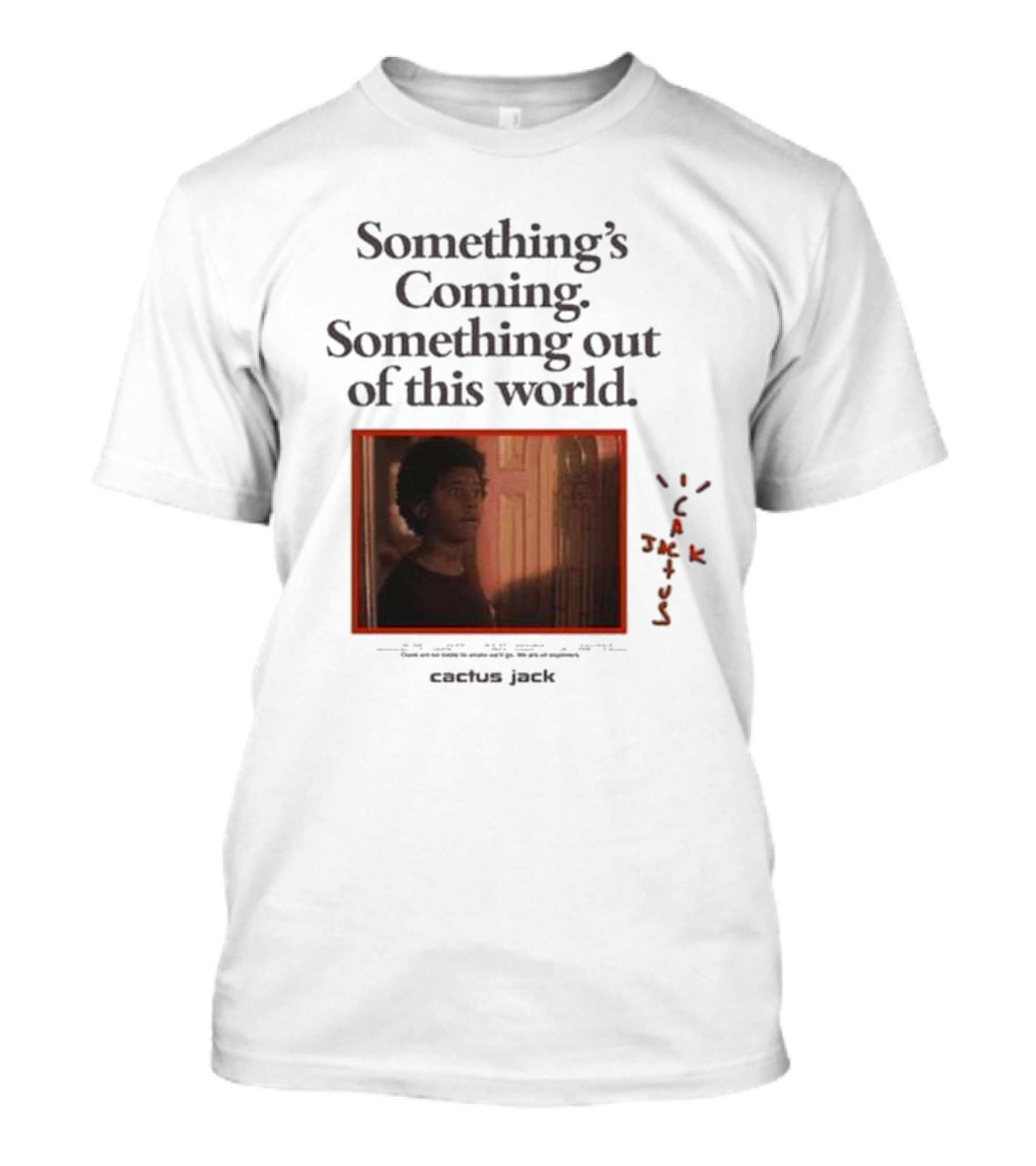 Travis Scott Something's Coming Something Out Of This World Cactus Jack T-Shirt