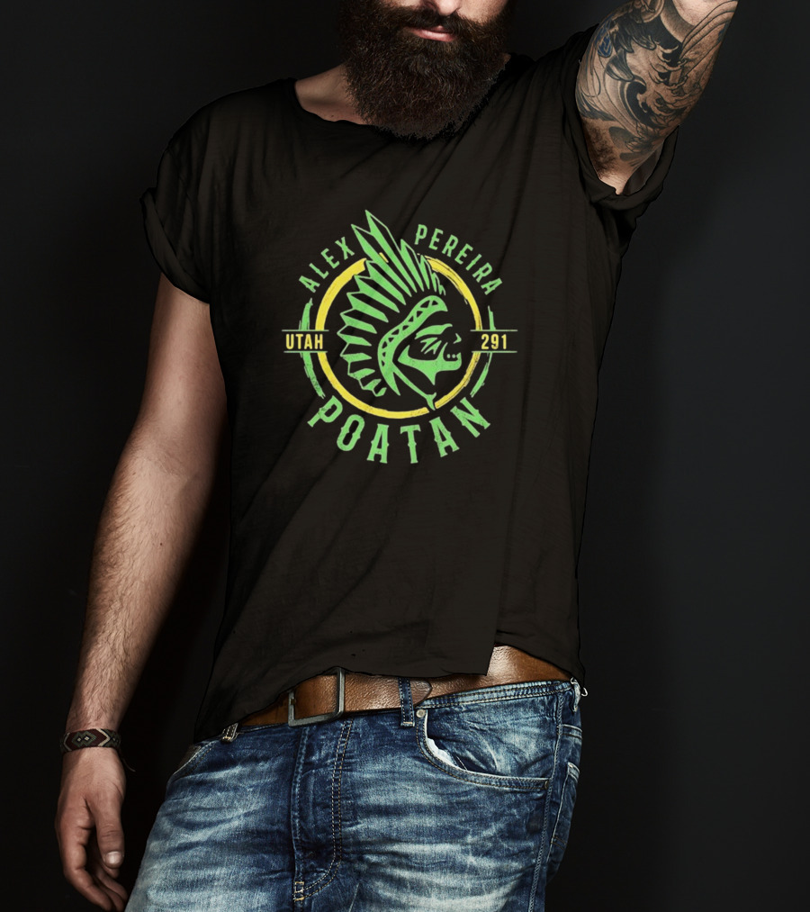 Alex Pereira Poatan Utah 291 Warrior Circle T-Shirt
