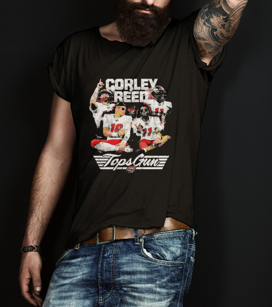 Corley Reed Topsgun WKU Football Themed Streetwear T-Shirt