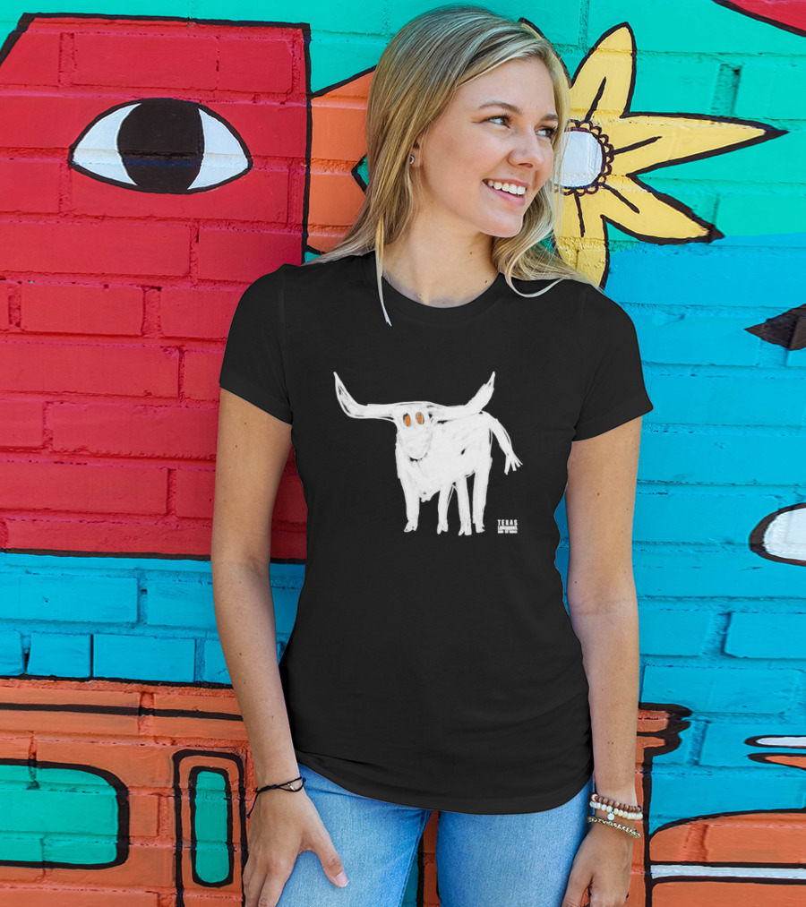 Texas Longhorns For All The Horns Bold White Longhorn T-Shirt