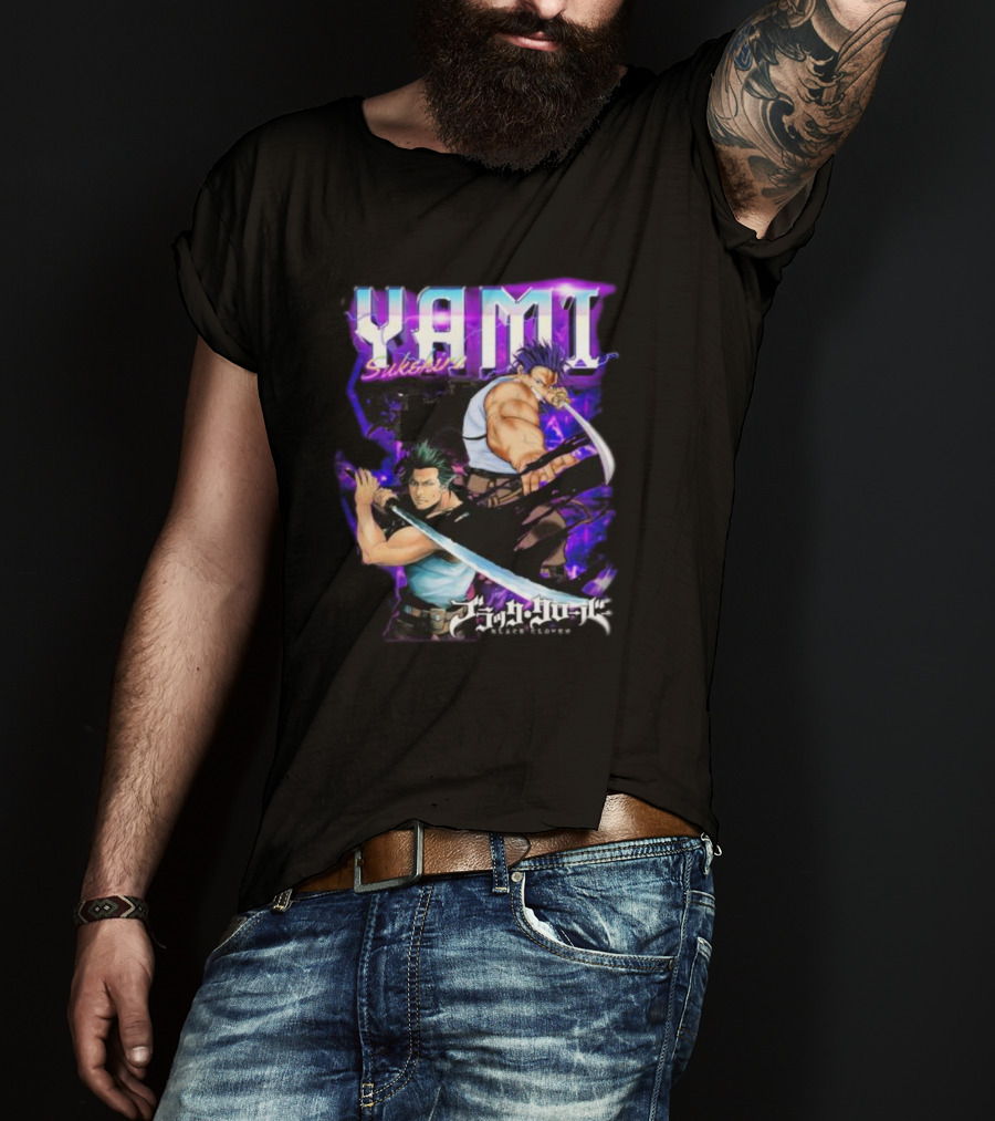 Yami Sukehiro Black Clover Dual Sword Epic Darkness T-Shirt