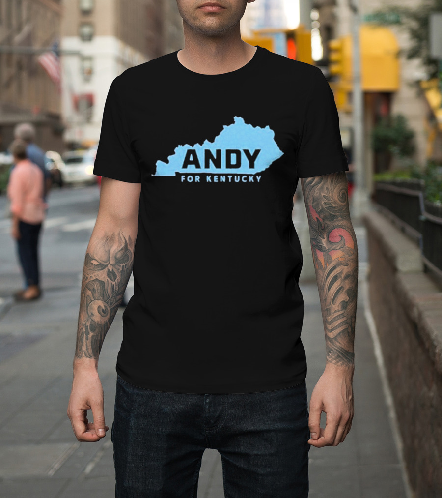 Andy For Kentucky Blue Map Campaign T-Shirt