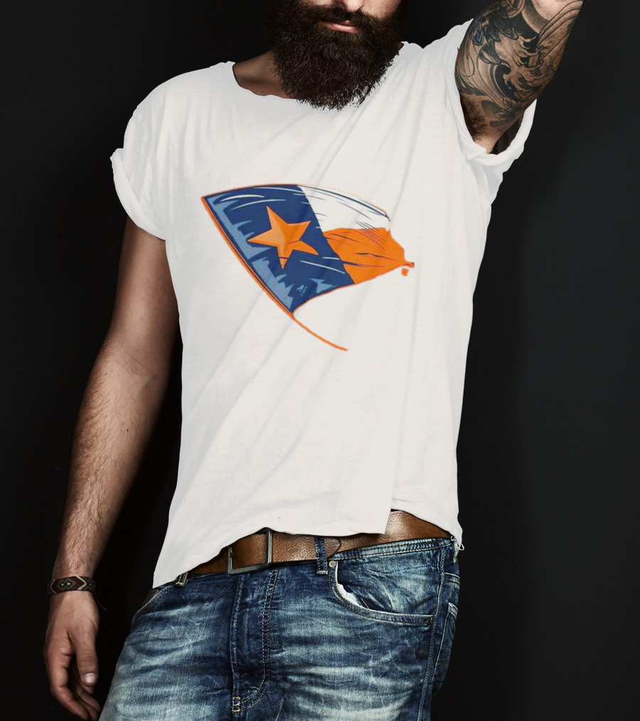 Houston State Flag Texas Colors And Star T-Shirt