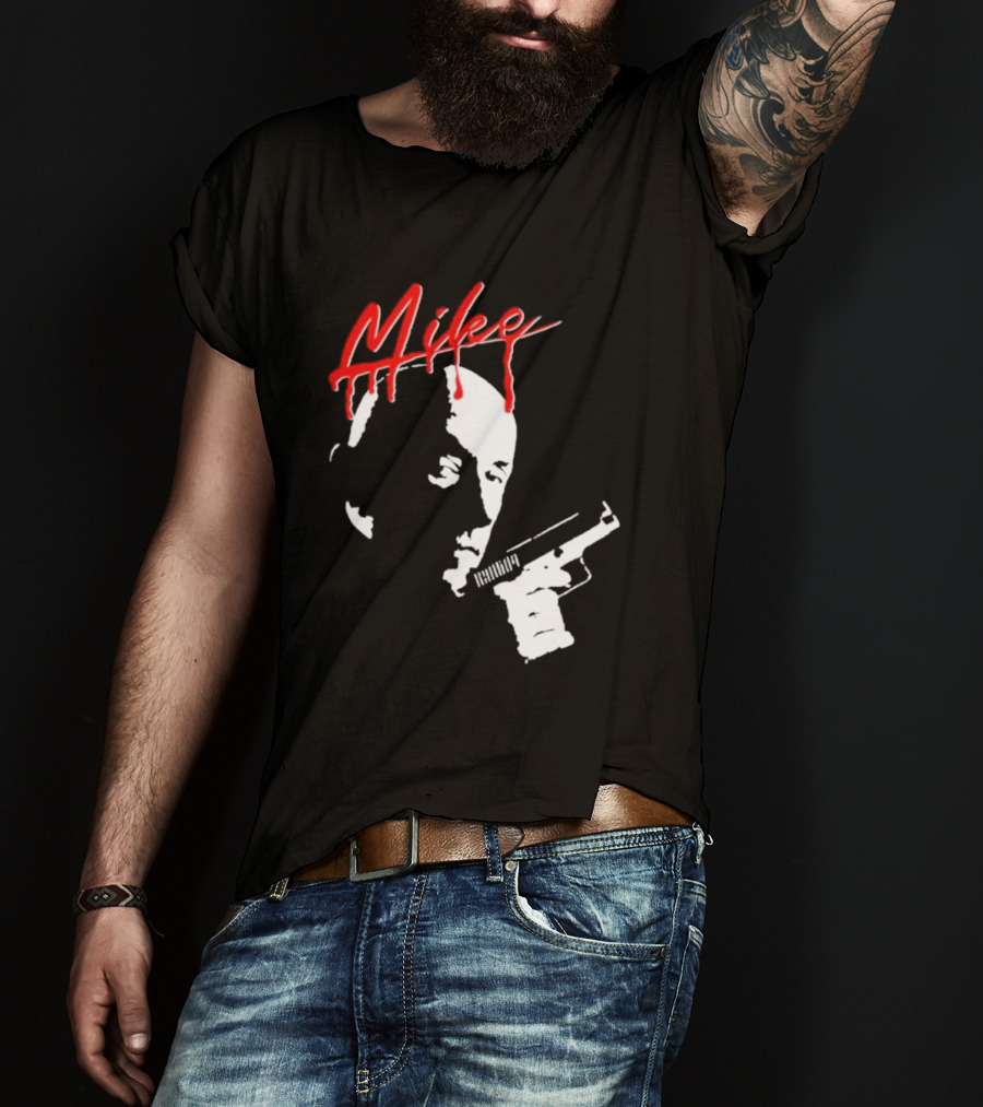 Mike Crime Noir Gunman T-Shirt
