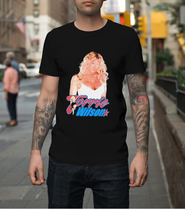 Shirt: Torrie Wilson Star Text and Photo T-Shirt Torrie Wilson Star Text and Photo T-Shirt