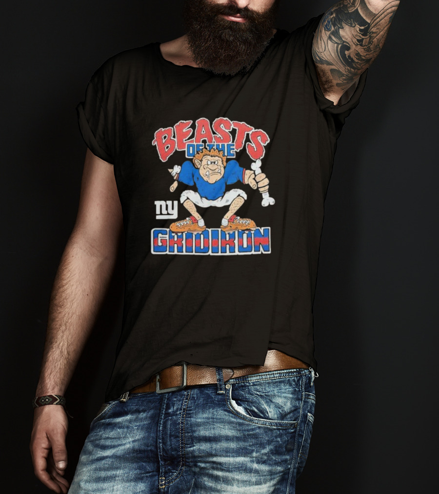 New York Giants Beasts Of The Gridiron NY Football Character T-Shirt