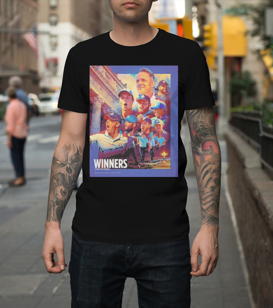 Winners Ryder Cup Europe Team T-Shirt