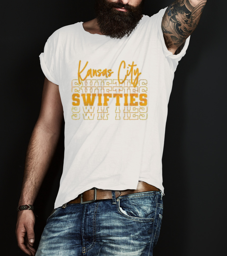 Kansas City Swifties Bold Layered Typography T-Shirt