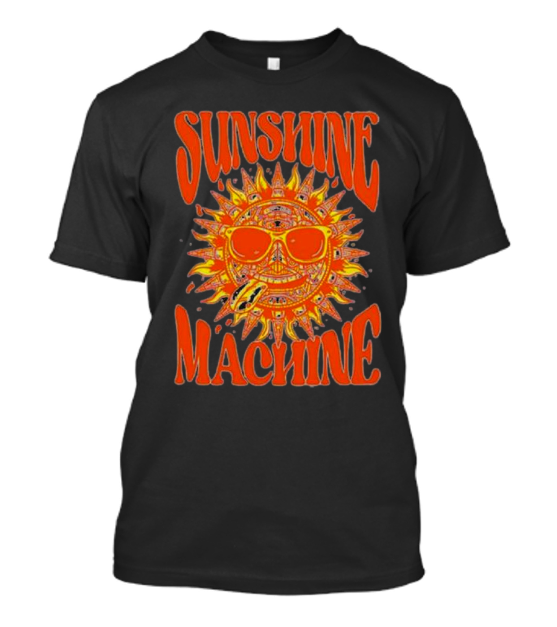 SUNSHINE MACHINE Smiling Sun With Sunglasses And Vibrant Colors T-Shirt