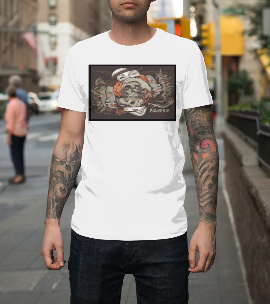 Polyphia Skull and Octopus Artwork October 5th T-Shirt
