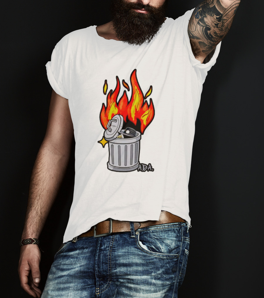 Pittsburgh Pictionary Trash Fire ADA Flames T-Shirt