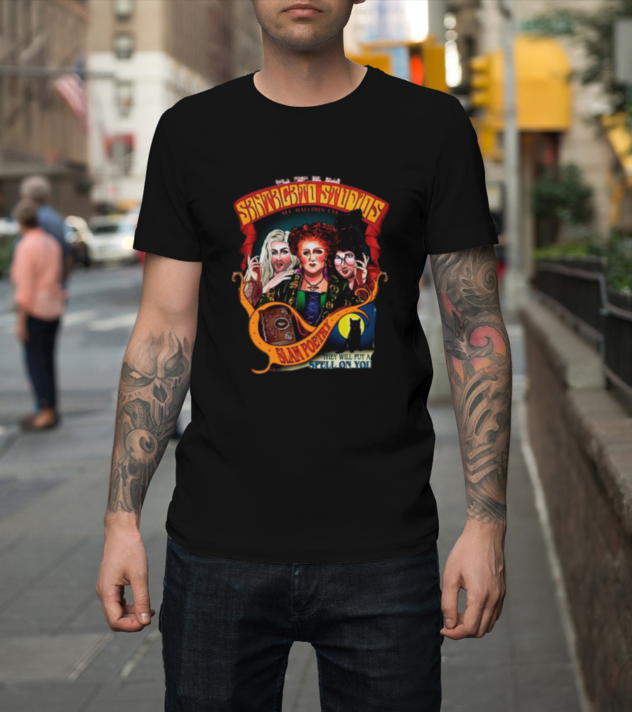 Back from the Dead Santagato Studios All Hallows Eve Slam Poetry They Will Put a Spell on You T-Shirt