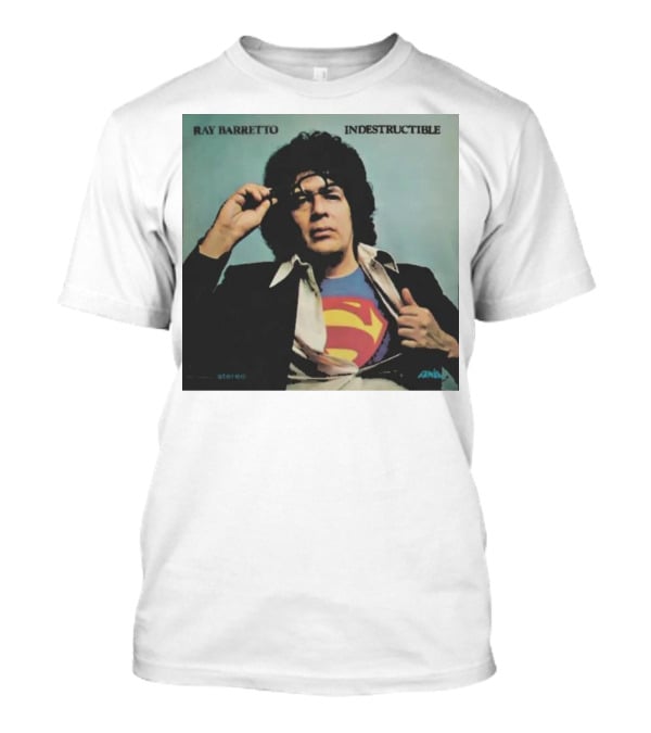 Ray Barretto Indestructible Superman Album Cover T-Shirt
