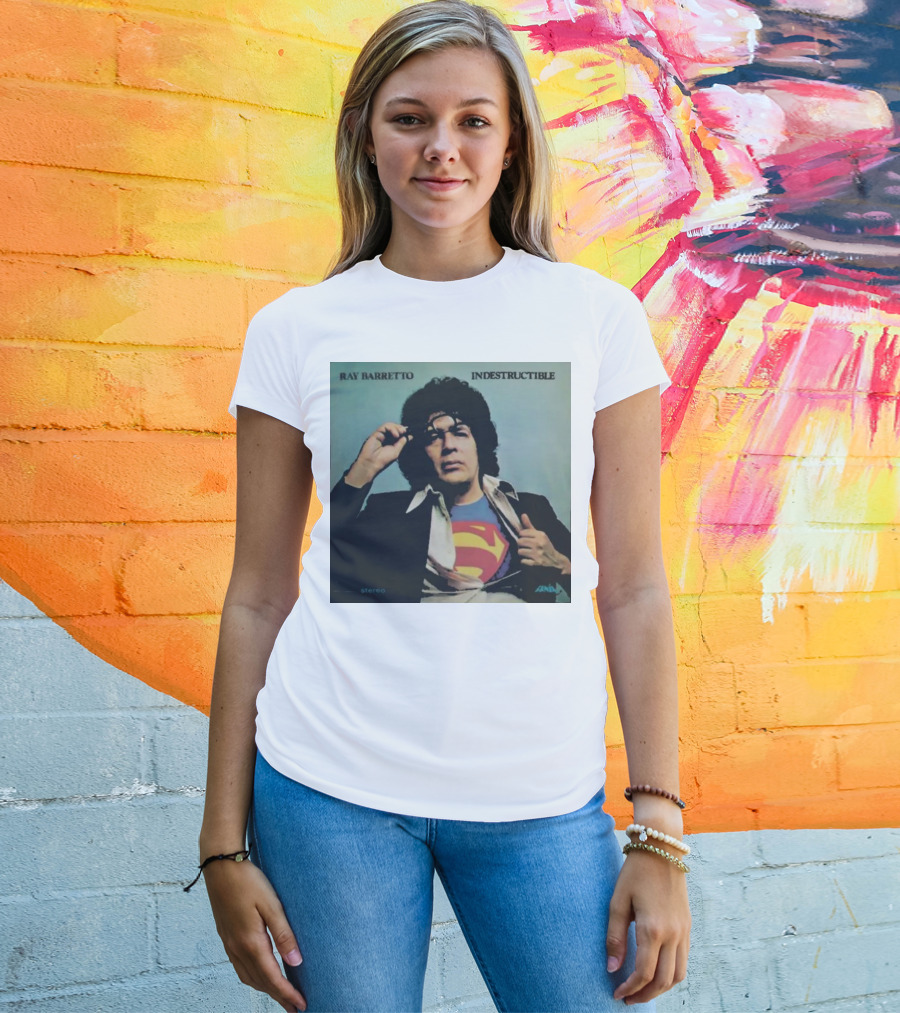 Ray Barretto Indestructible Superman Album Cover T-Shirt