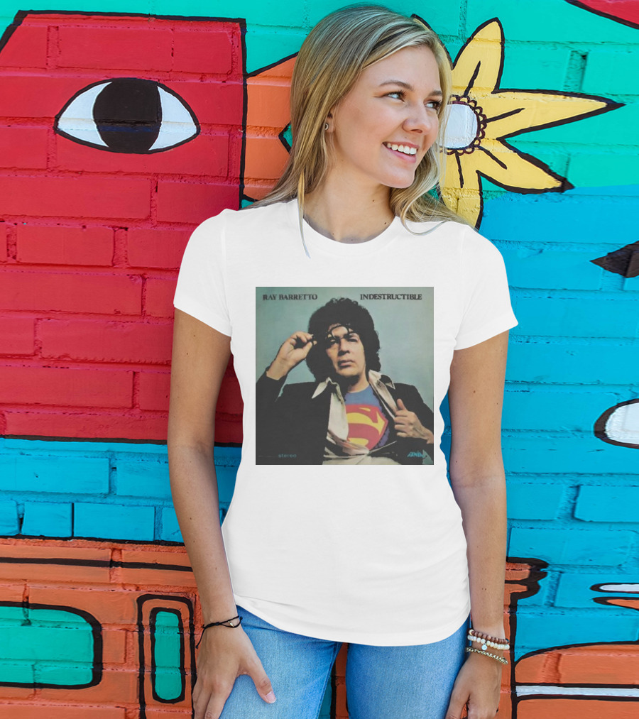 Ray Barretto Indestructible Superman Album Cover T-Shirt