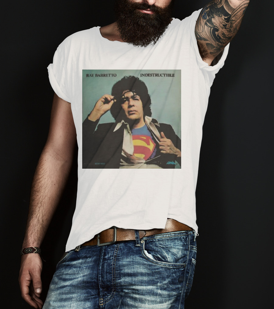 Ray Barretto Indestructible Superman Album Cover T-Shirt