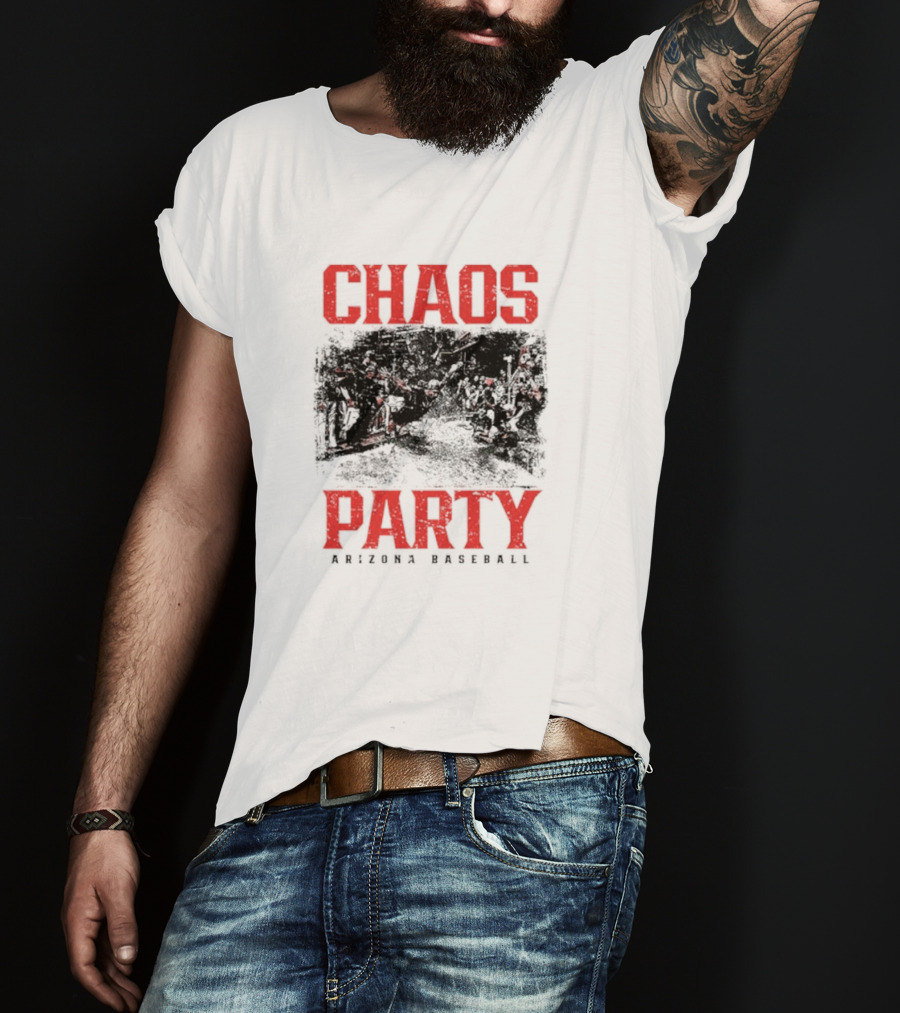 Chaos Party Arizona Baseball Rally Scene T-Shirt