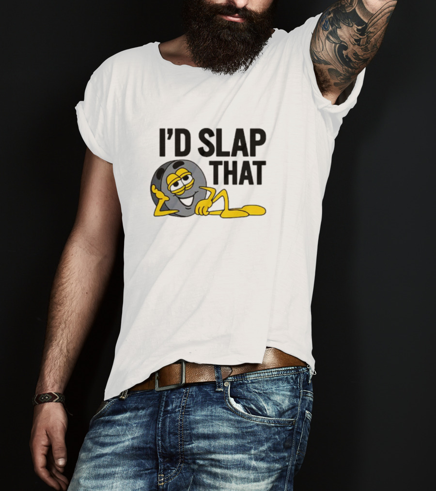 I’d Slap That Hockey Puck Lying Figure T-Shirt