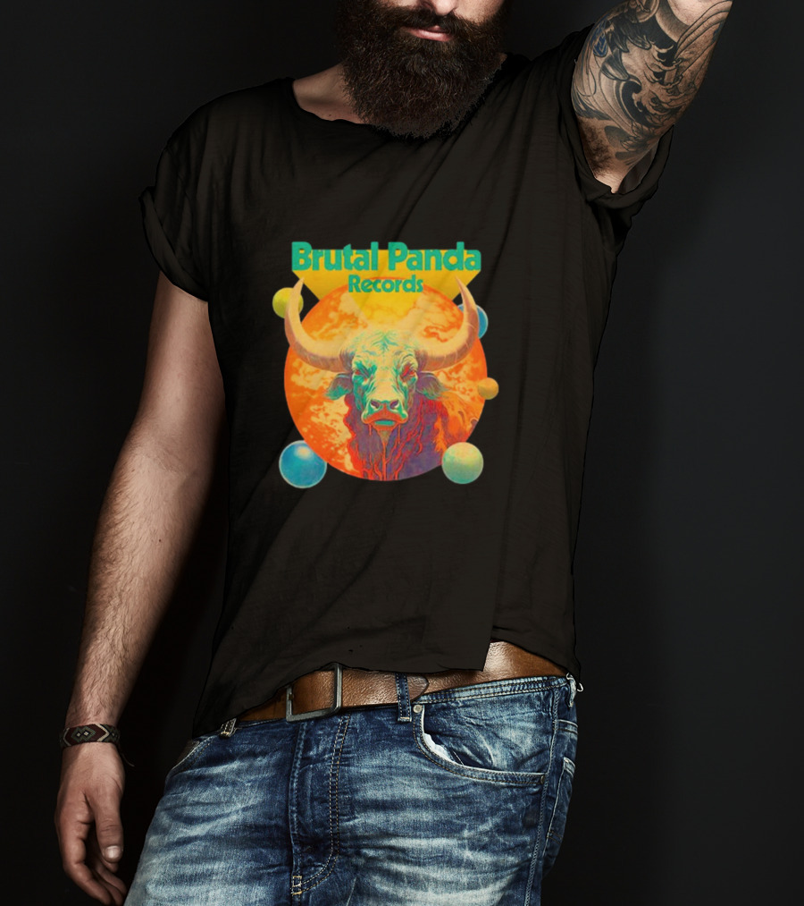 Brutal Panda Records Cosmic Taurus Planetary Aura T-Shirt