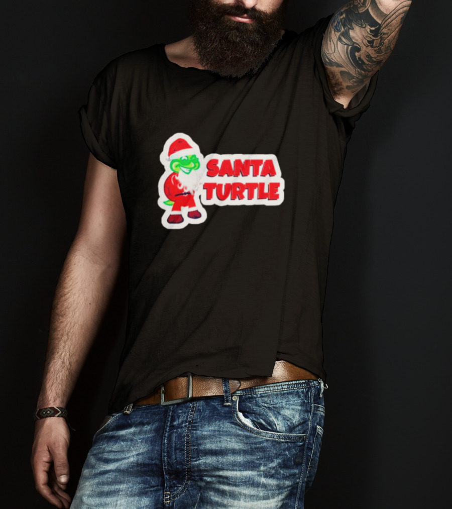 Santa Turtle Christmas Cheer T-Shirt