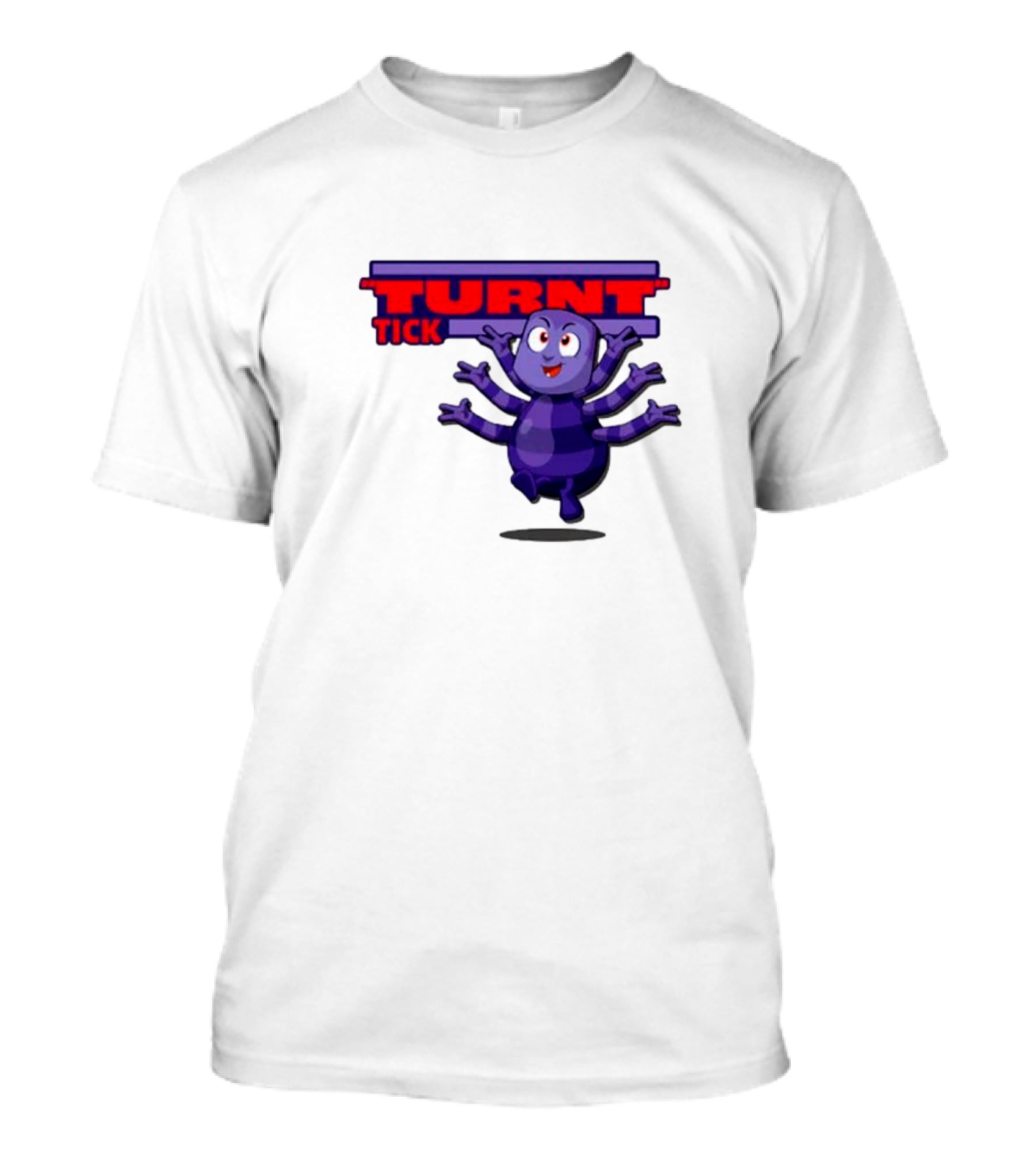 Turnt Tick Character Purple Cartoon T-Shirt
