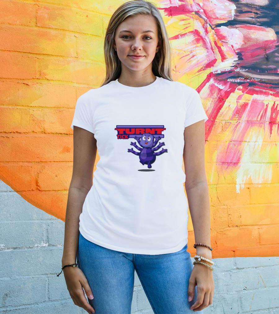 Turnt Tick Character Purple Cartoon T-Shirt