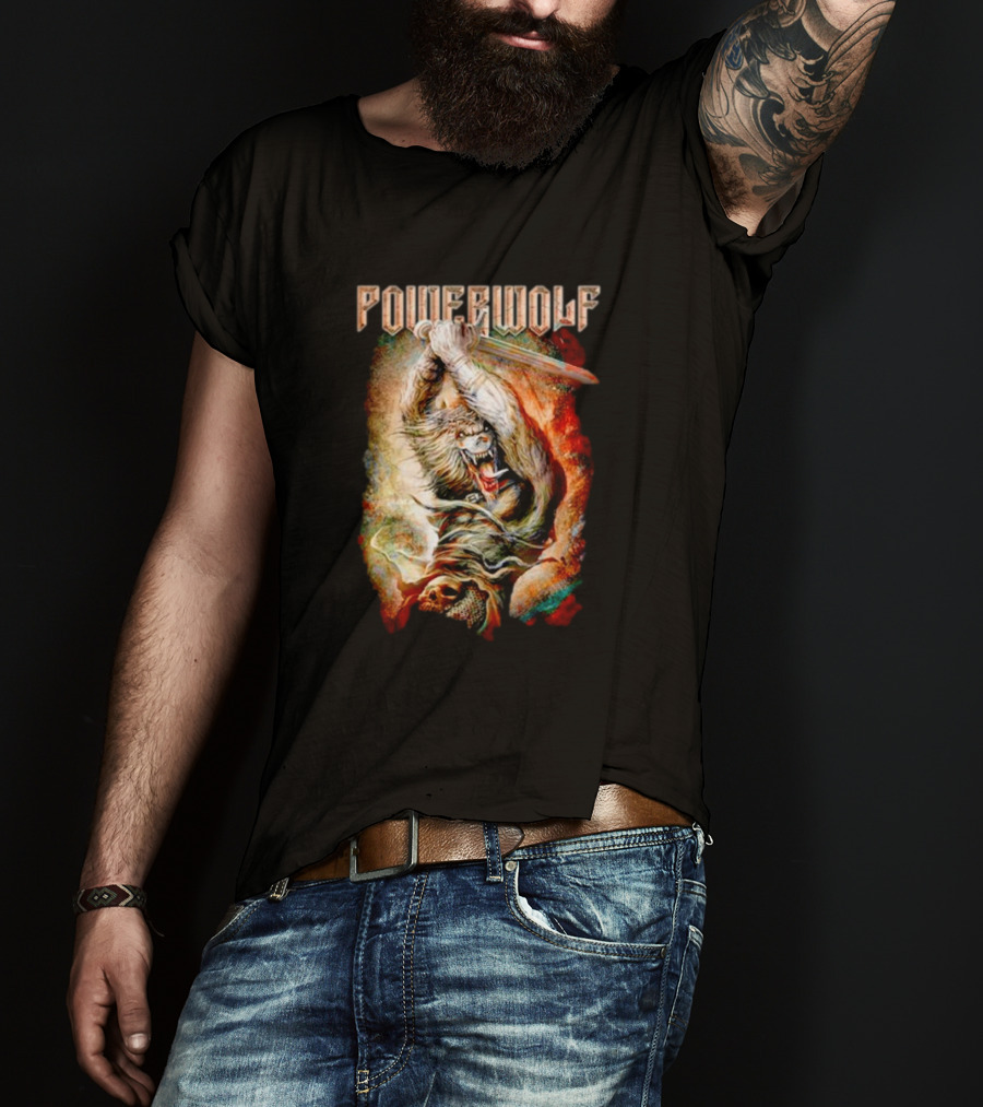 Powerwolf Wolves Of War Fearless Battle Charge T-Shirt