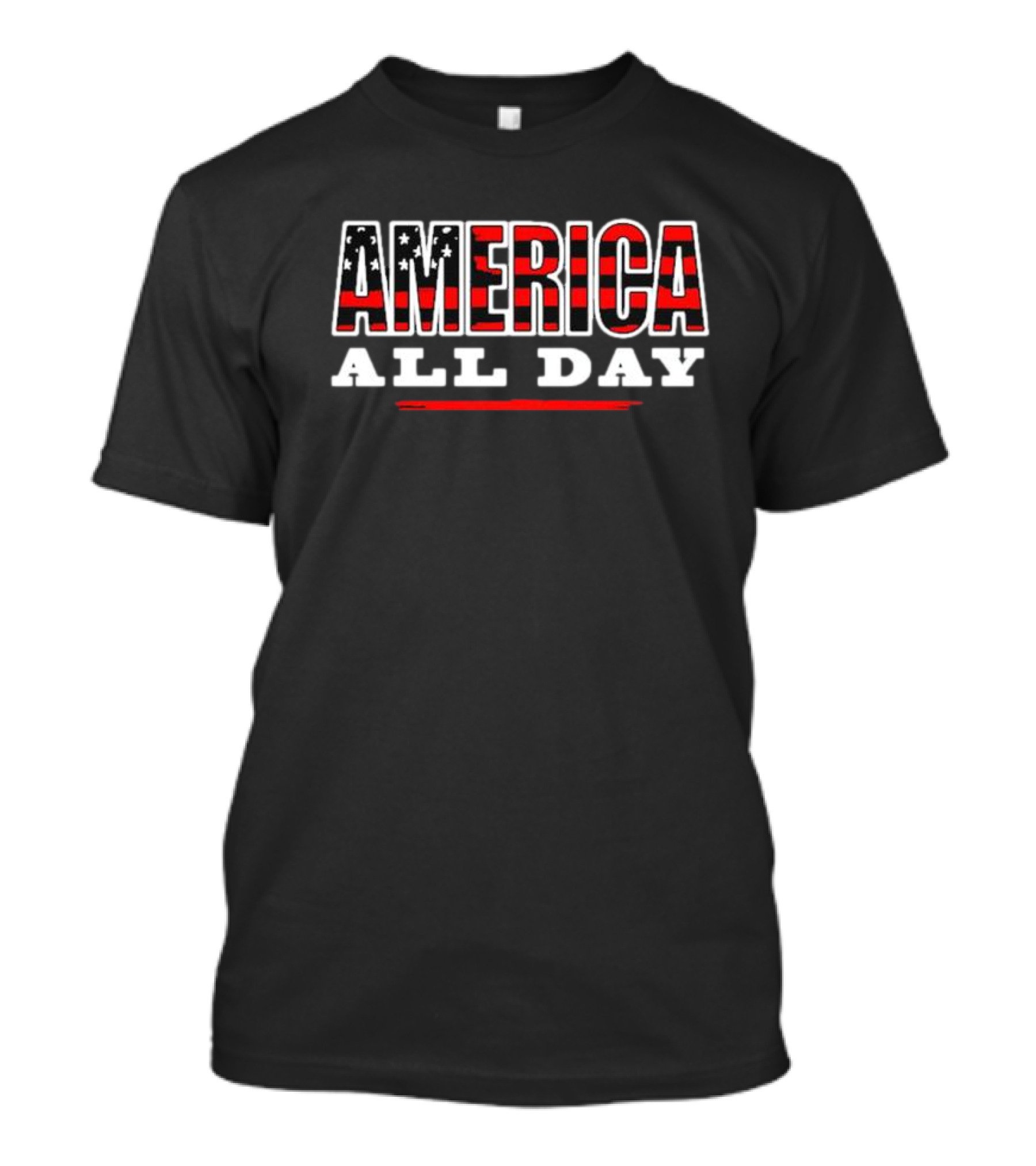 AMERICA All Day Stars Stripes T-Shirt