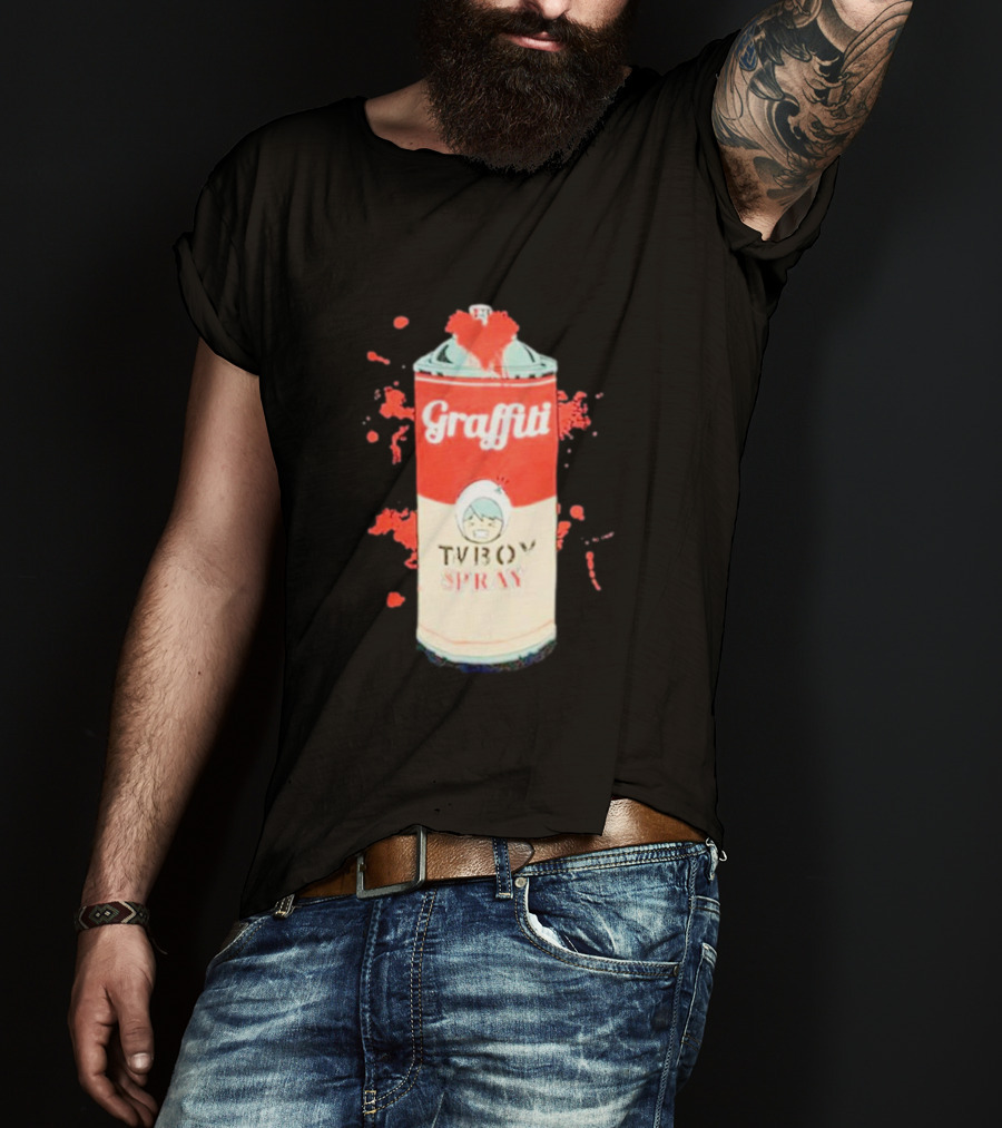 Graffiti TV Boy Spray Can Art Shawn Stockman T-Shirt