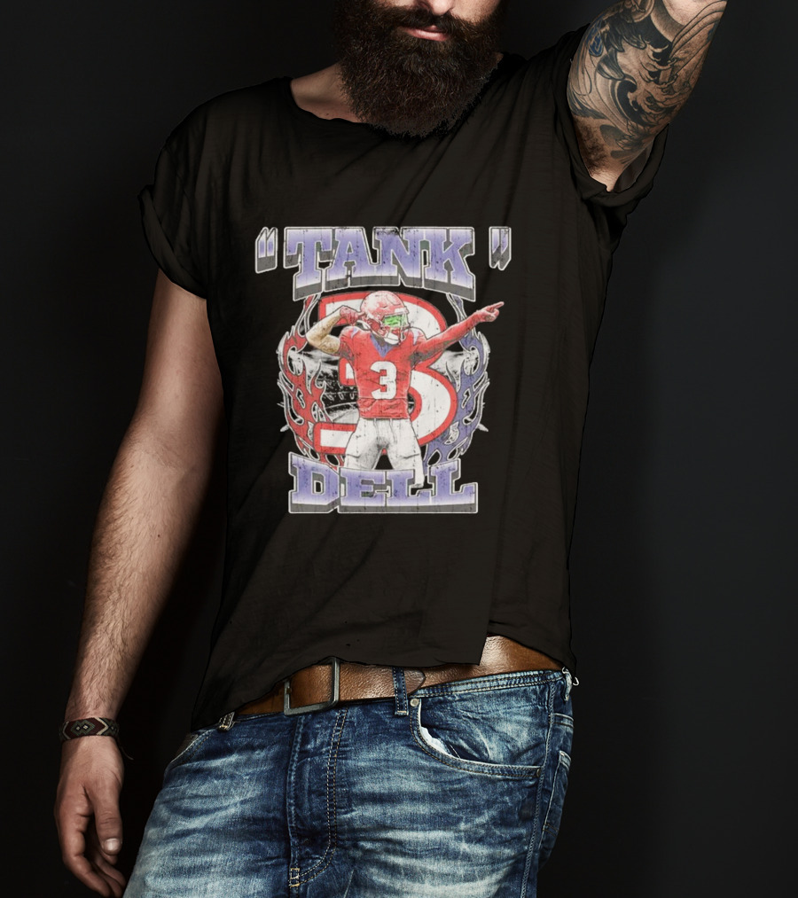 TANK Dell 3 Houston Texans Football Athlete T-Shirt