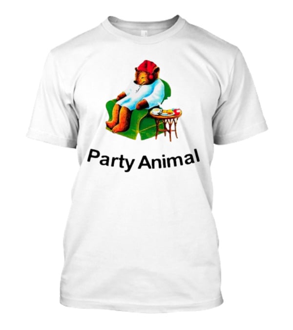 Bear In Red Hat And Robe Tea Party Animal T-Shirt