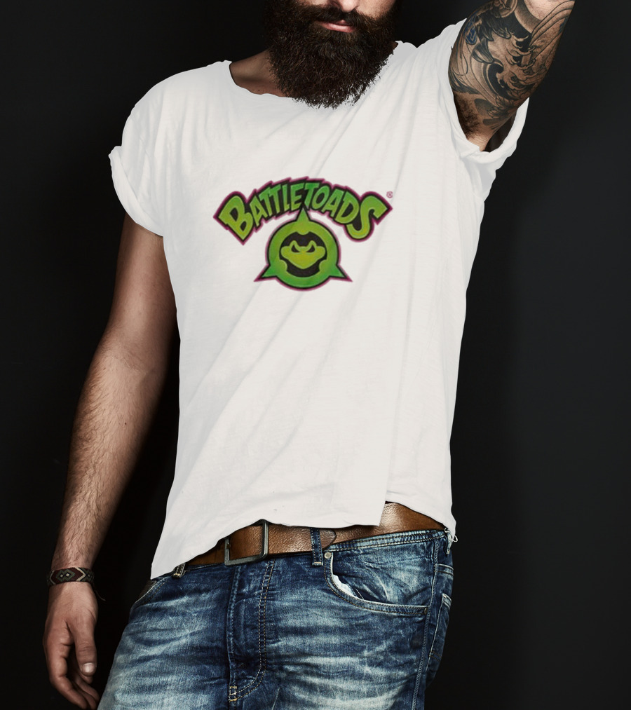 Battletoads Green Logo Frog Emblem T-Shirt