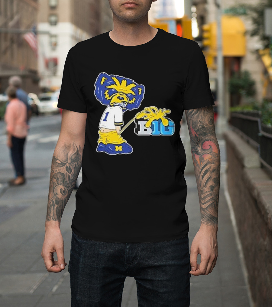 Wolverine Mascot Number One Against Big Ten Rivalry T-Shirt