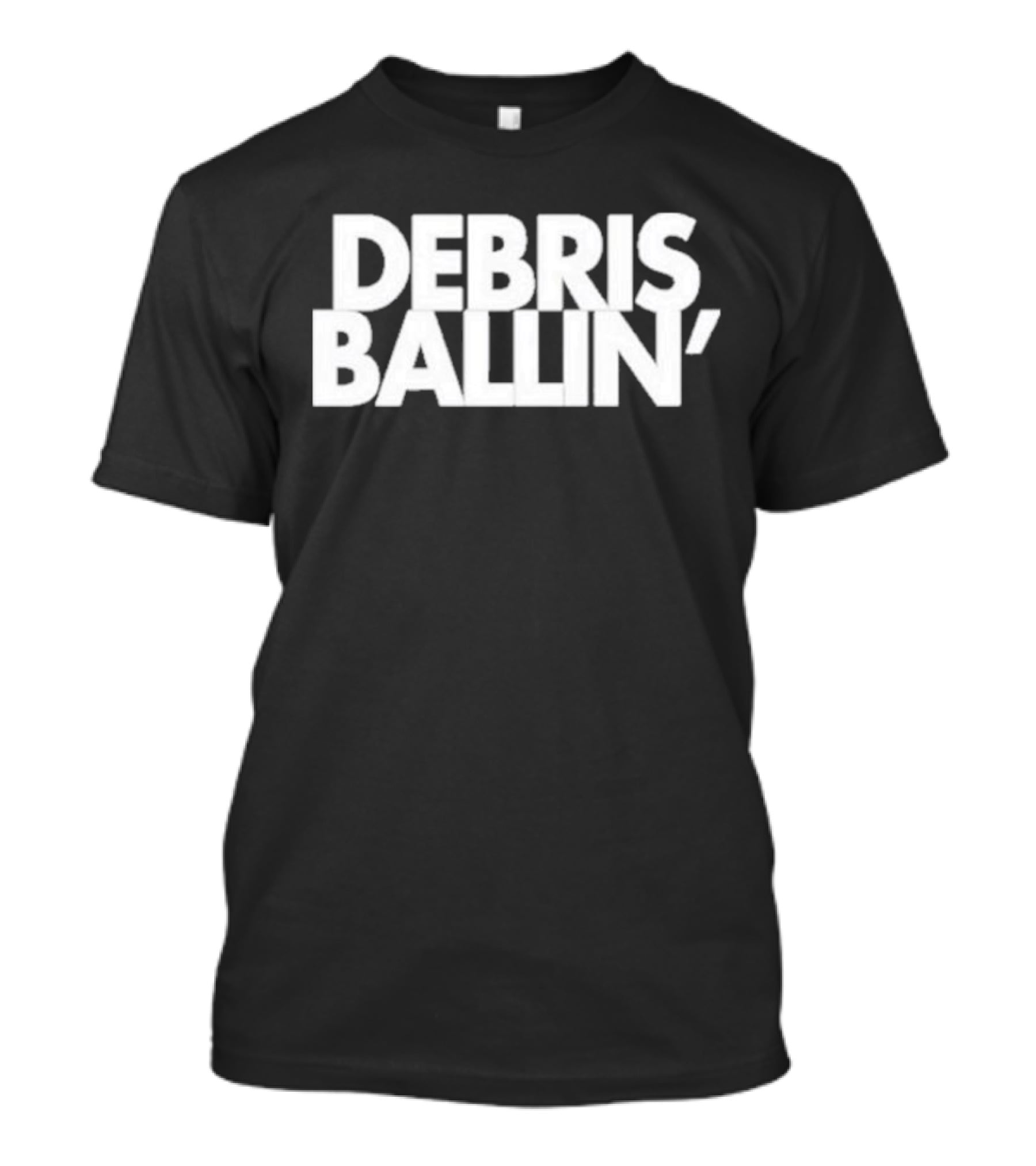 Debris Ballin' Bold Textual T-Shirt