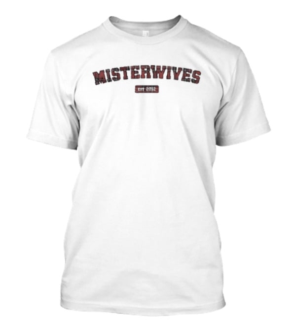 Misterwives Est 2012 Red Tartan Text T-Shirt