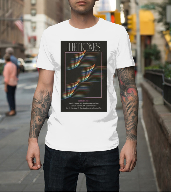 Shirt: Fleet Foxes Summer 2024 Tour Kingston Greenfield Harrisburg T-Shirt Fleet Foxes Summer 2024 Tour Kingston Greenfield Harrisburg T-Shirt