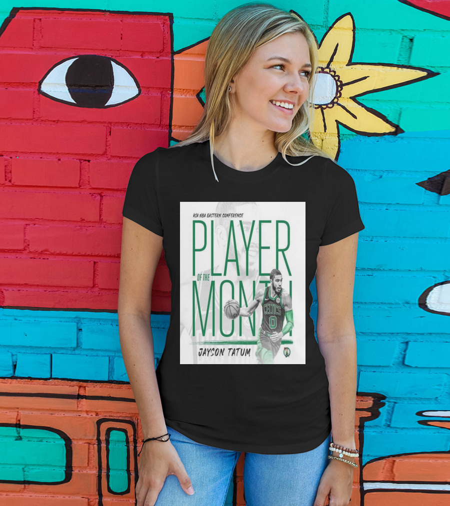 KIA NBA Eastern Conference Player Of The Month Jayson Tatum Celtics T-Shirt