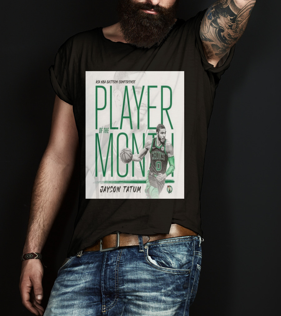 KIA NBA Eastern Conference Player Of The Month Jayson Tatum Celtics T-Shirt